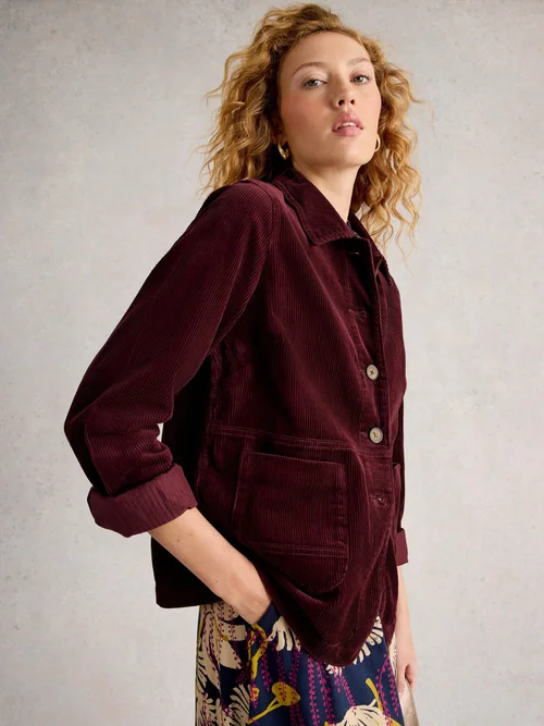 Veste En Velours Côtelé Carrie - Dk Plum - 52/R Image 1