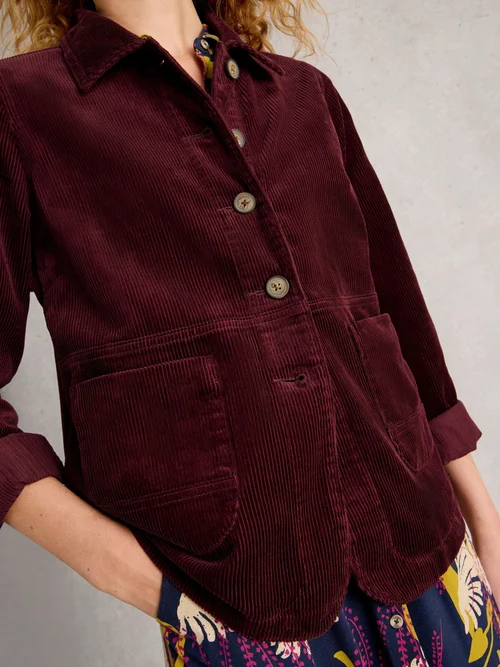 Veste En Velours Côtelé Carrie - Dk Plum - 52/R Image 3