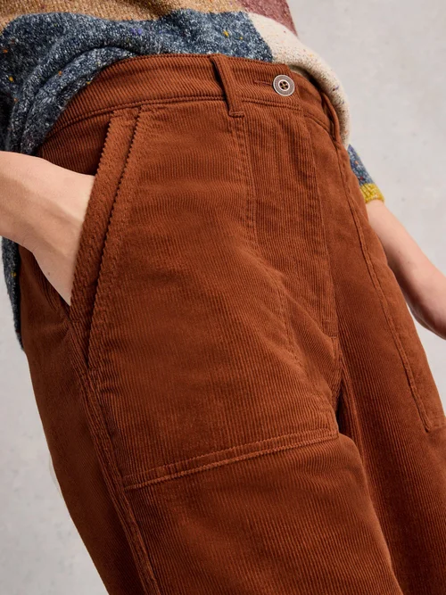 Pantalon Twister En Velours Côtelé - Dark Tan - 52/R Image 3