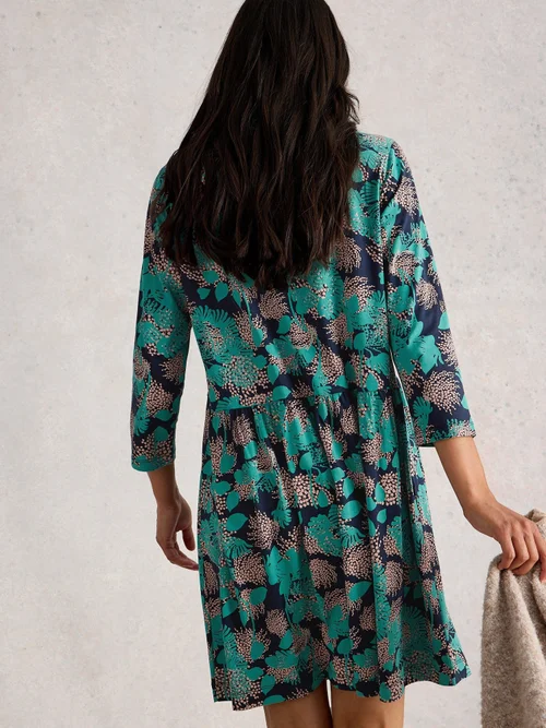 Robe En Jersey Everly - Navy Multi - 52/R Image 4