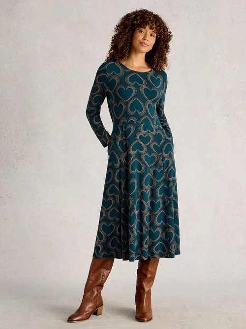 Robe en jersey Madeline - Teal Mlt - 52/R Image 2