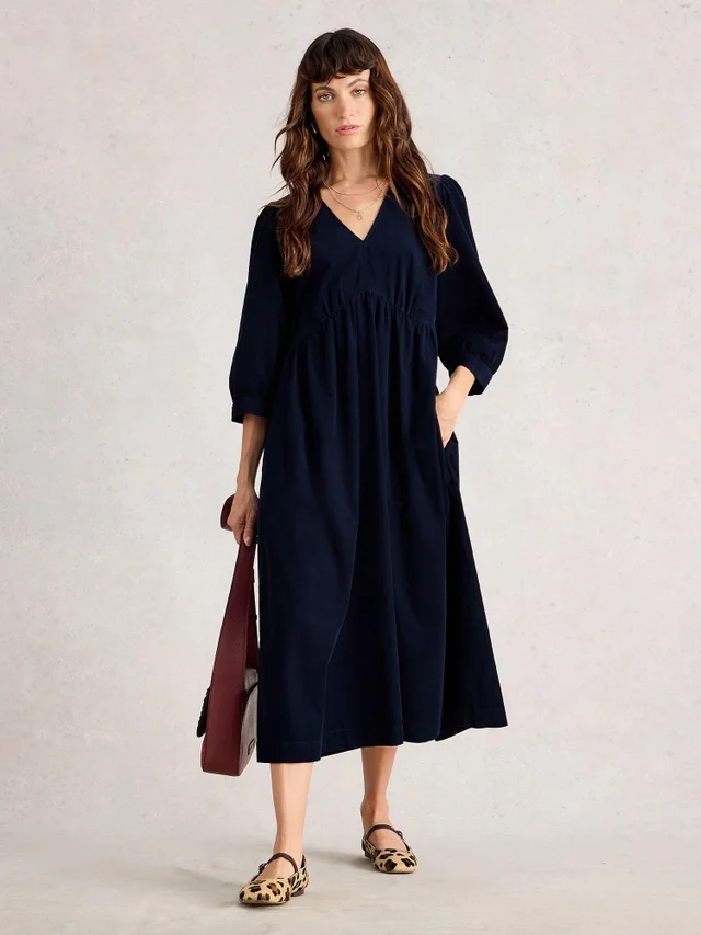Robe En Velours Côtelé Lucy