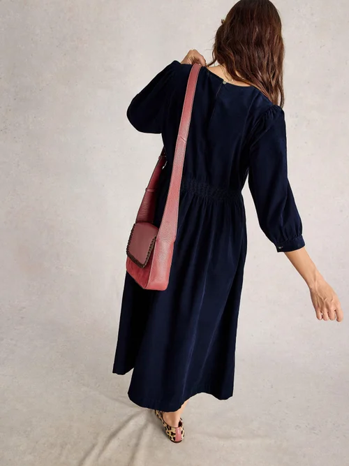 Robe En Velours Côtelé Lucy - Dark Navy - 52/R Image 4