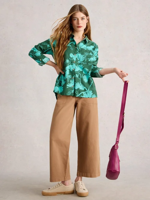 Chemise Sophie En Coton Biologique - Green Pr - 52 Image 2