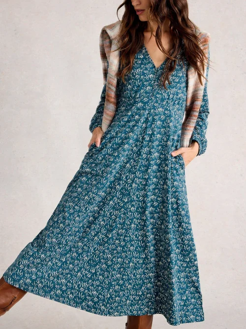 Robe En Jersey Megan - Blue Pr - 52/R Image 3