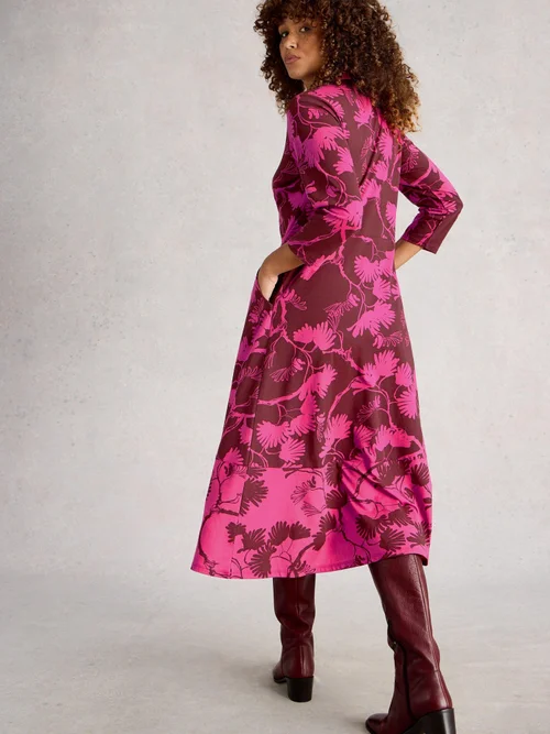 Robe Chemise En Jersey Rua - Pink Pr - 52/R Image 4
