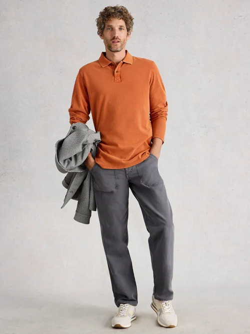 Polo Utilitaire Ls - Mid Orange - XXXL/R Image 2