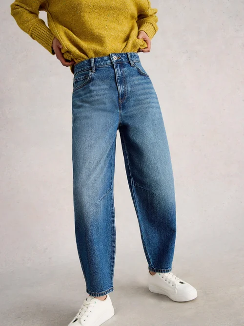Jean Aubrey À Jambe Tonneau - Mid Denim - 52/R Image 1
