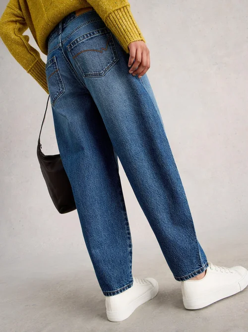 Jean Aubrey À Jambe Tonneau - Mid Denim - 52/R Image 4