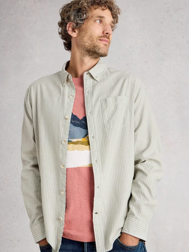 Chemise À Mini Rayures Stamford