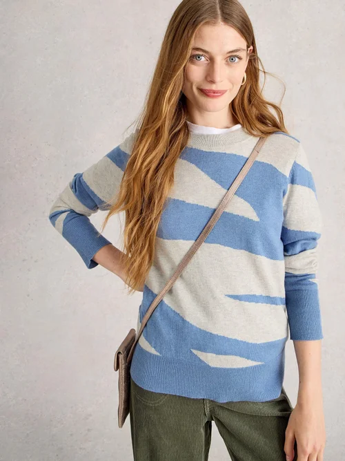 Pull Katie Abstract - Blue Mlt - 52 Image 3
