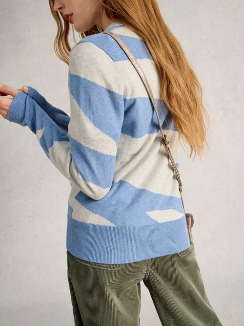 Pull Katie Abstract - Blue Mlt - 52 Image 4