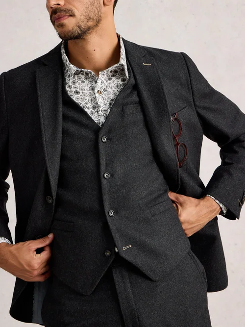 Gilet En Laine Mélangée - Charc Grey - 46 Image 3