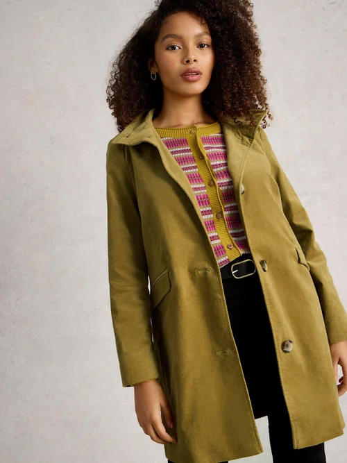 Manteau En Velours Karla - Khaki Grn - 52/R Image 1