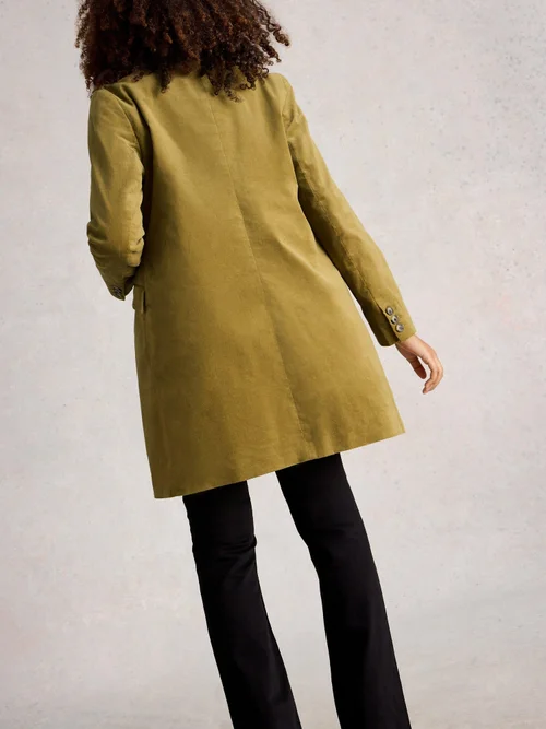 Manteau En Velours Karla - Khaki Grn - 52/R Image 4