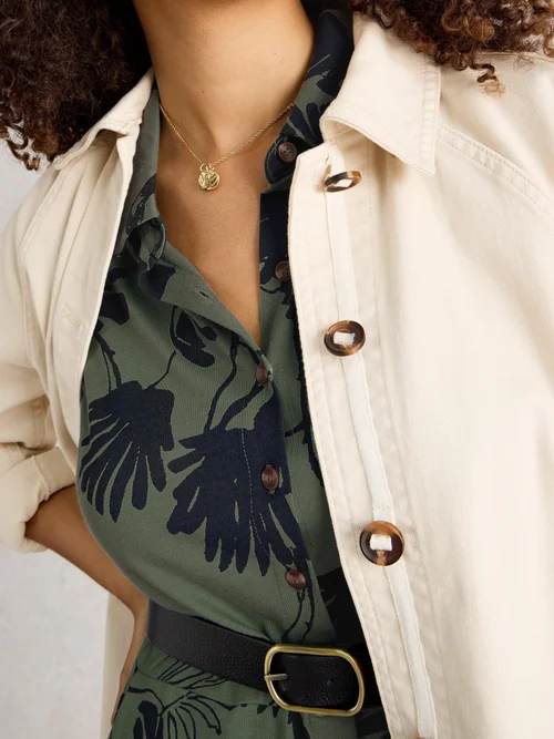 Robe Chemise En Jersey Rua - Green Mlt - 52/R Image 3