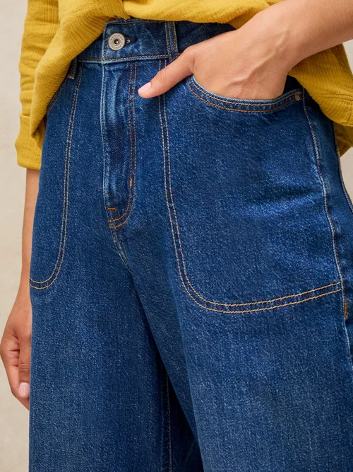 Jean à jambes larges Tia - Dk Denim - 52/R Image 3