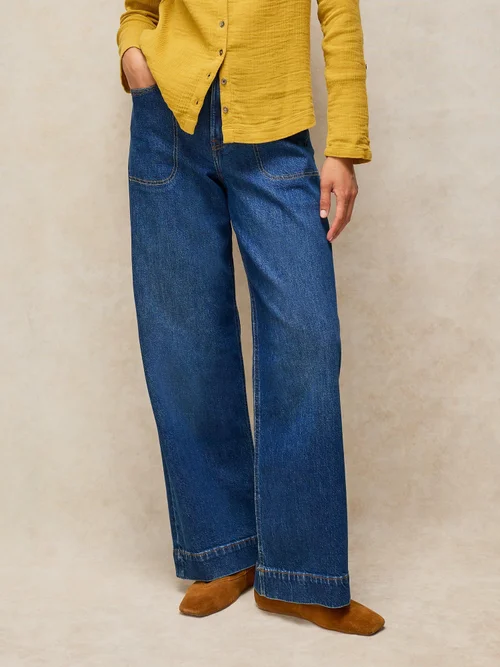 Jean à jambes larges Tia - Dk Denim - 52/R Image 2