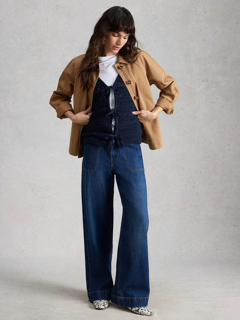 Jean à jambes larges Tia - Dk Denim - 52/R Image 1