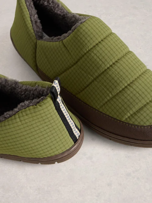 Chausson matelassé en nylon - Khaki Grn - 46 Image 3