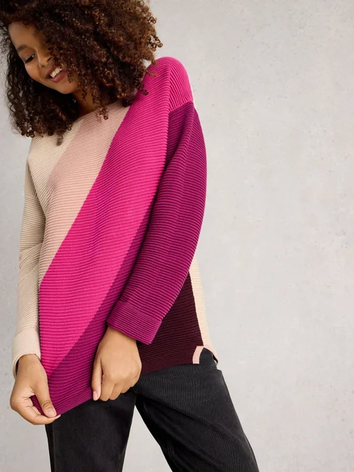 Pull Jana Col Block - Purple Mlt - 52 Image 3