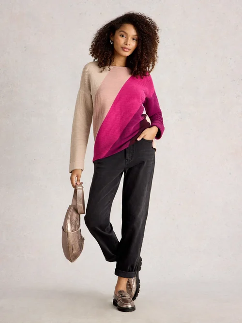 Pull Jana Col Block - Purple Mlt - 52 Image 2