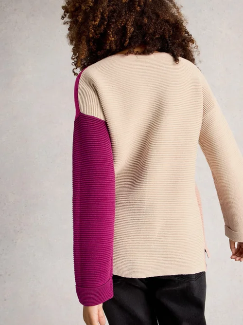 Pull Jana Col Block - Purple Mlt - 50 Image 4