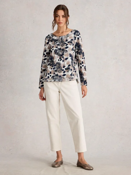 Weaver Ls Tee - Nat Mlt - 42 Image 2