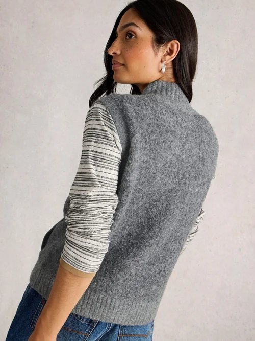 Gilet Boucle - Mid Grey - 52 Image 4