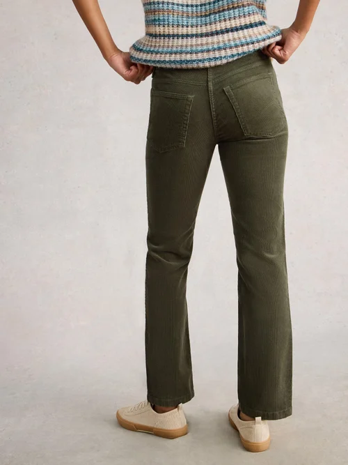 Pantalon Droit En Velours Côtelé Brooke - Khaki Grn - 52/R Image 4
