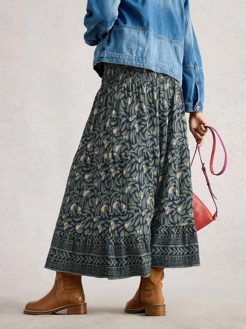 Jupe Longue En Jersey Marissa - Navy Multi - 52/R Image 4