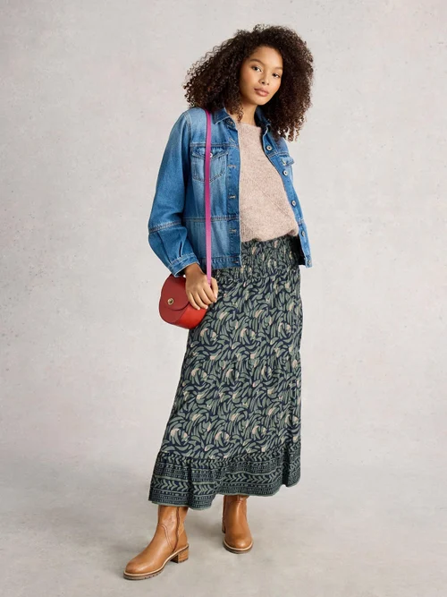 Jupe Longue En Jersey Marissa - Navy Multi - 52/R Image 2