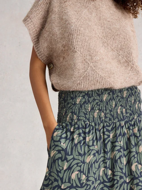 Jupe Longue En Jersey Marissa - Navy Multi - 52/R Image 3