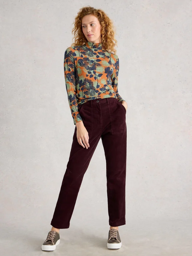 Pantalon Twister En Velours Côtelé