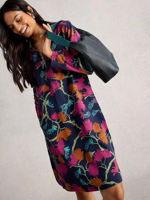 Robe De Juin - Navy Multi - 46/R Image 3