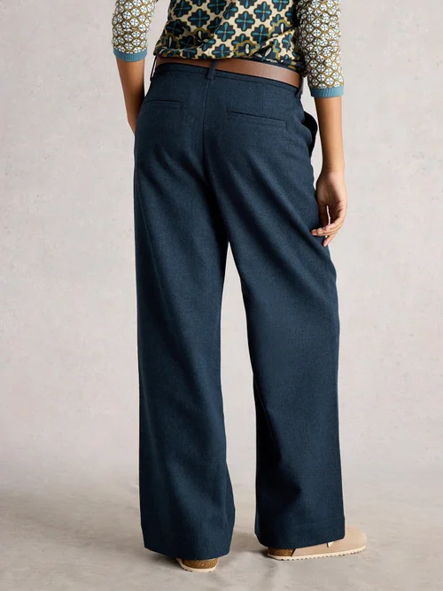 Pantalon Large Belle Tweedy - Navy Multi - 42/R Image 4