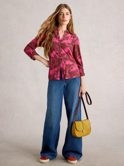 Chemise En Jersey Annie - Plum Pr - 34 Image 2