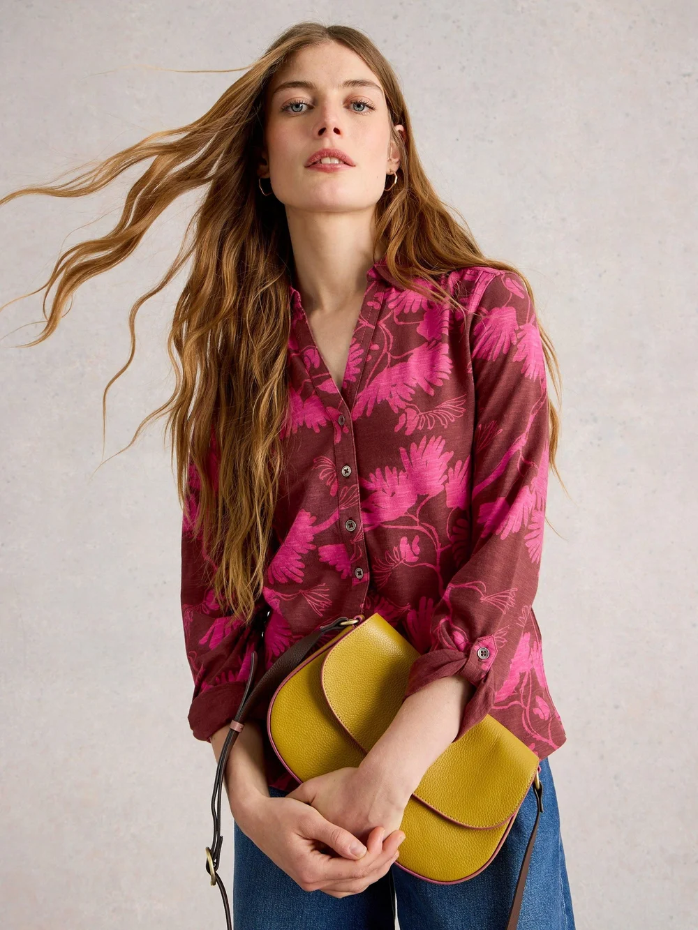 Chemise En Jersey Annie - Plum Pr - 52 Image 1