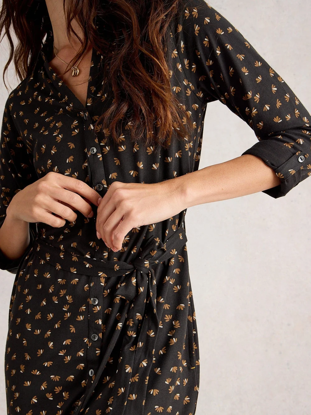 Robe Chemise En Jersey Annie - Blk Pr - 52/R Image 1