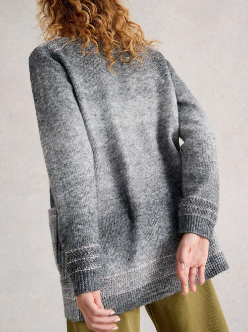 Lilbet Cardi - Grey Mlt - XL Image 4