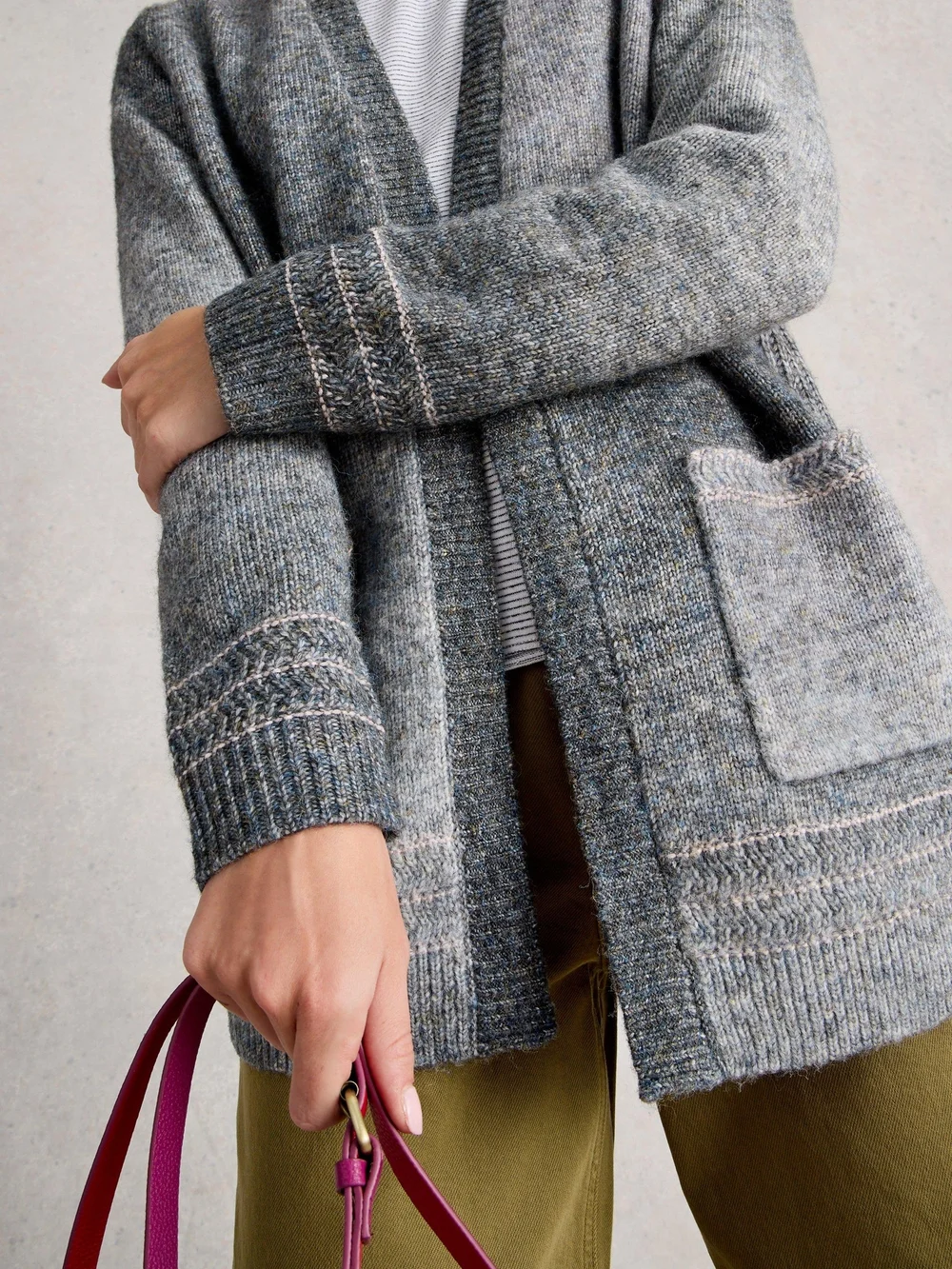 Lilbet Cardi - Grey Mlt - XL Image 1