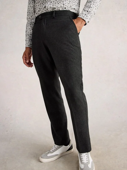 Pantalon En Laine Mélangée - Charc Grey - 38/R Image 3