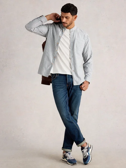 Chemise À Rayures Grand-Père Alnwick - Blue Mlt - XXXL Image 2