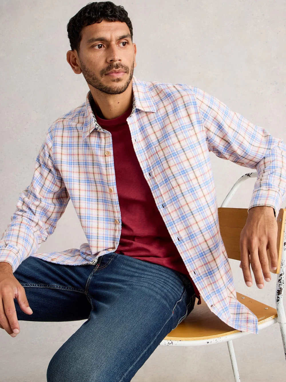 Chemise à carreaux multiples Oakham - Nat Mlt - XXL Image 1