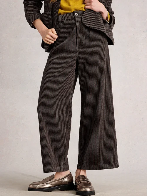 7/8-Kordhose Tia mit weitem Bein - Blk Mlt - 52/S Image 3