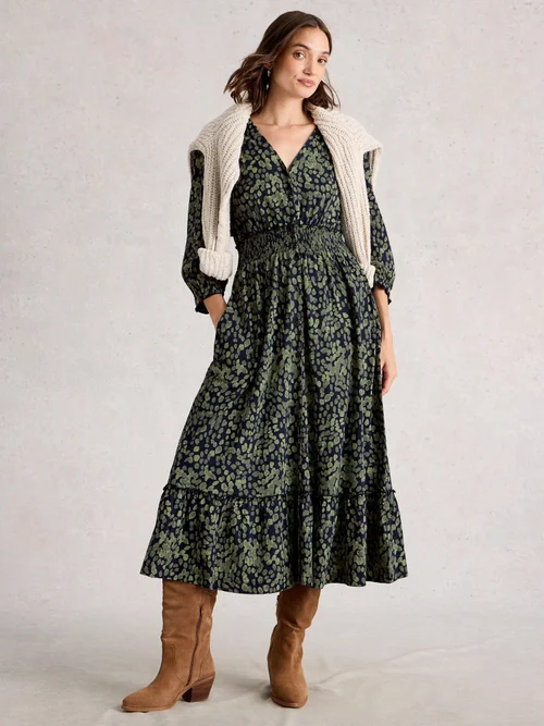 Robe Froncée Jonie - Green Pr - 44/R Image 2