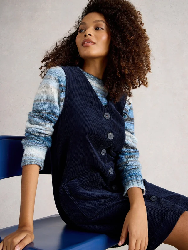 Tablier En Velours Côtelé Rose