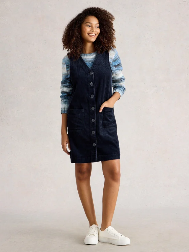 Tablier En Velours Côtelé Rose