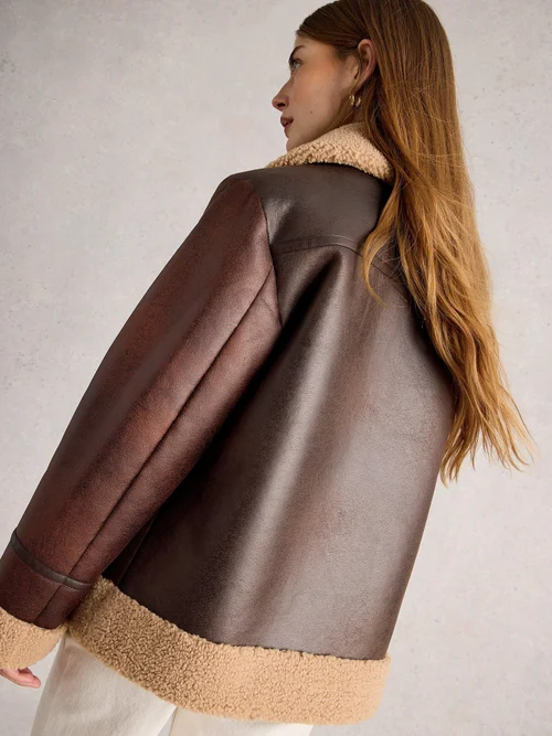 Veste Aviateur Serena - Brown Mlt - 48 Image 4