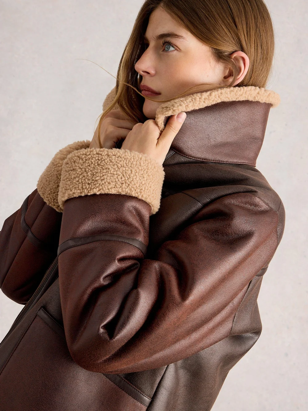 Veste Aviateur Serena - Brown Mlt - 48 Image 1